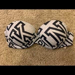 Strapless Push up Victoria secret pink bra 32B